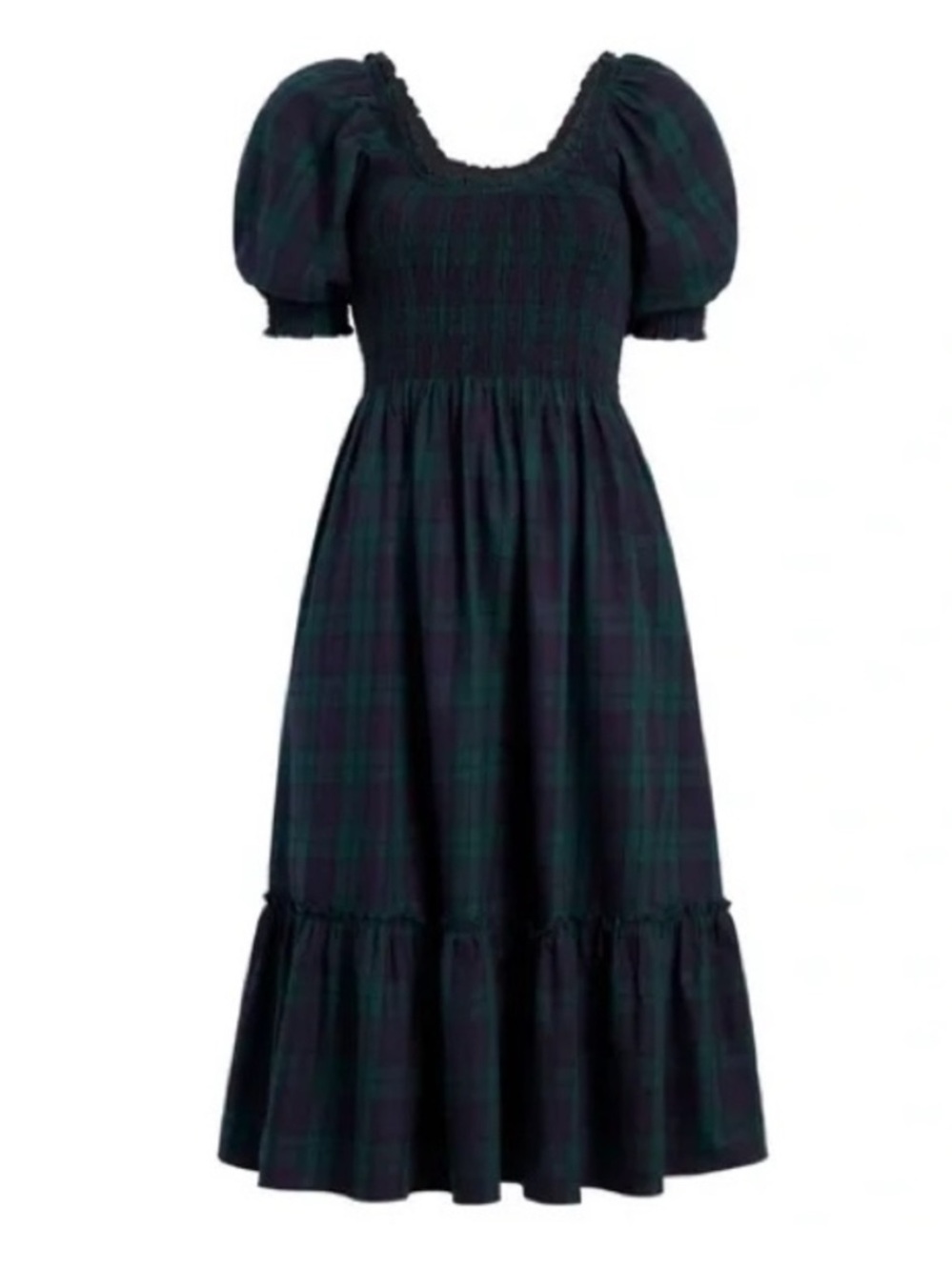 Hill House Louisa Tartan Blackwatch Plaid Nap Dress Size Small